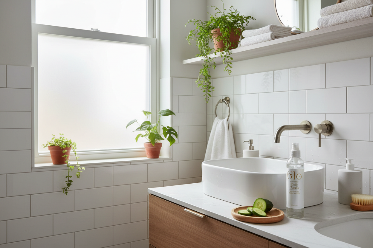 Cucumber Cleanser - Bathroom Lifestyle